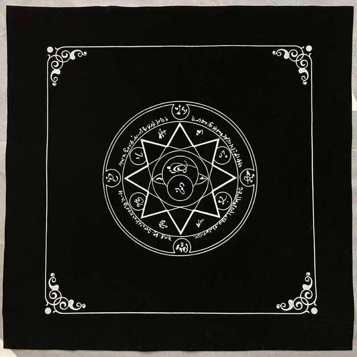 details of velvet large size tablecloth altar magic ceremony cloths