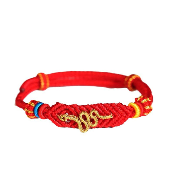 year of snake 2025 red string protection and lucky bracelet