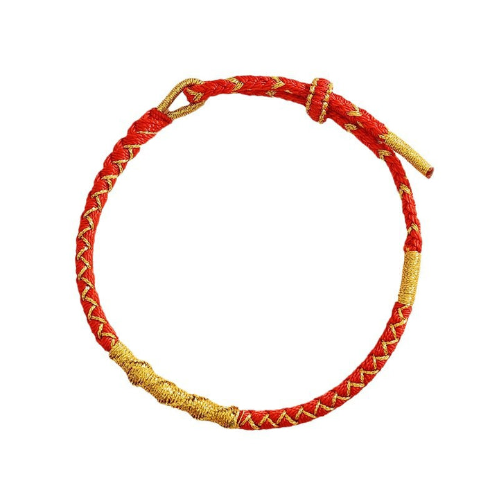 year of the snake lucky fortune charm red string bracelet