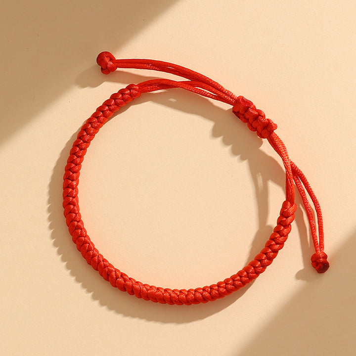 year of the snake lucky fortune charm red string bracelet