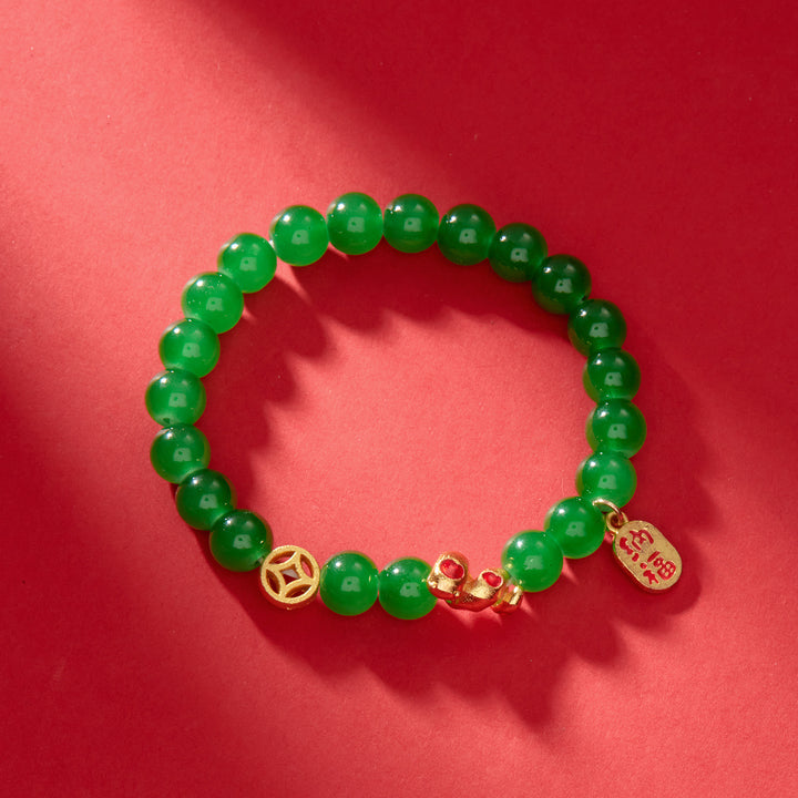 year of the snake passionate and lucky beaded bracelet